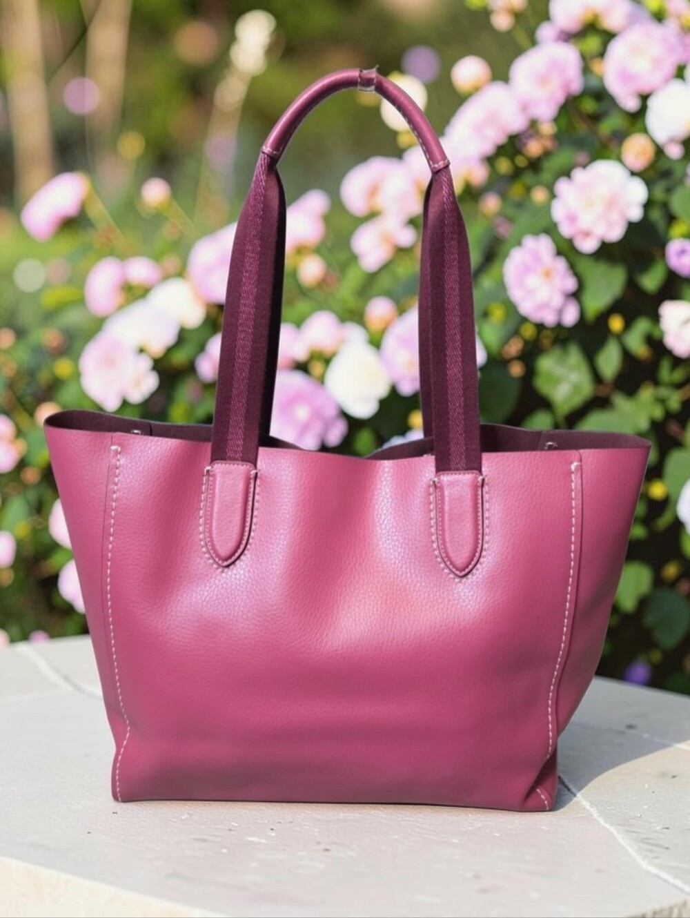 Coach Mauve/Rose Pink Derby Tote Bag - Like New - Picture 2 of 10